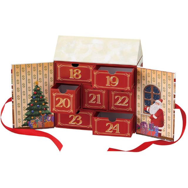 Amazon.co.jp: 【1個入り】ヘッズ アドベントカレンダー 21×10.4×23cm