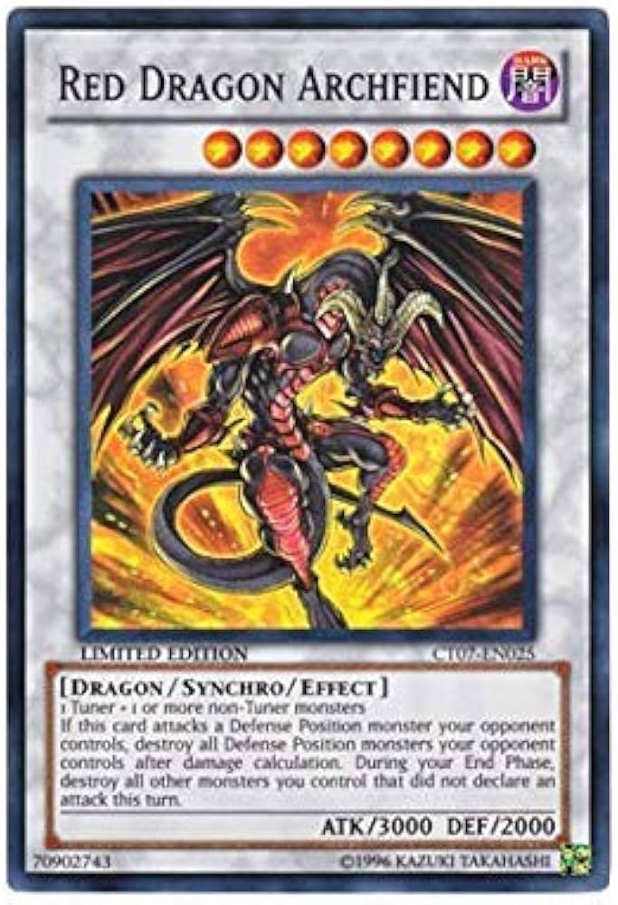 Amazon.co.jp: 遊戯王 英語版 CT07-EN025 Red Dragon Archfiend レッド