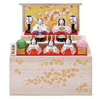 Amazon.co.jp: 薬師窯 染錦 華小紋 飾り雛(三段飾り) : おもちゃ