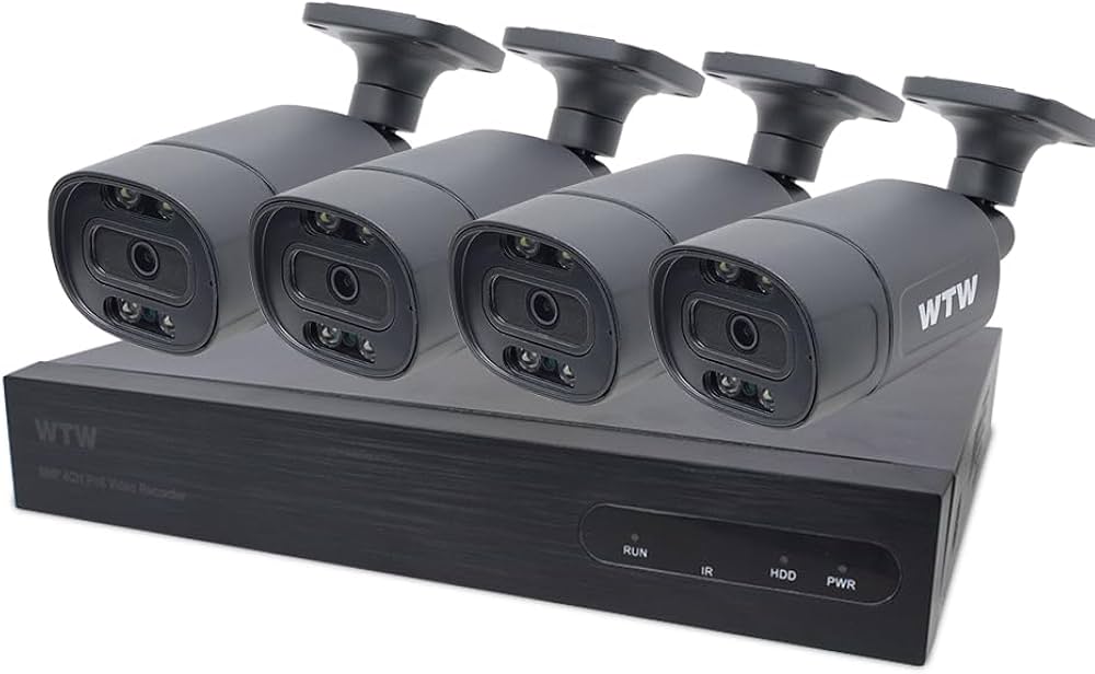 Amazon.co.jp: WTW 塚本無線 500万画素バレットカメラ黒 4台 HDD2TB