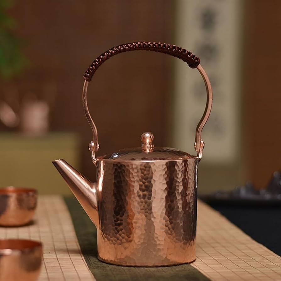 Amazon｜Bxzzuis 純銅ケトル 銅やかん 手作りの銅製ケトル 銅 急須