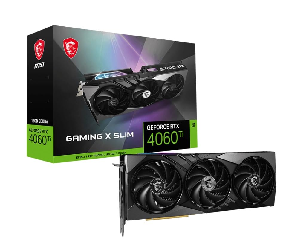 Amazon.com: MSI GeForce RTX 4060 Ti Gaming X Slim 16G Graphics