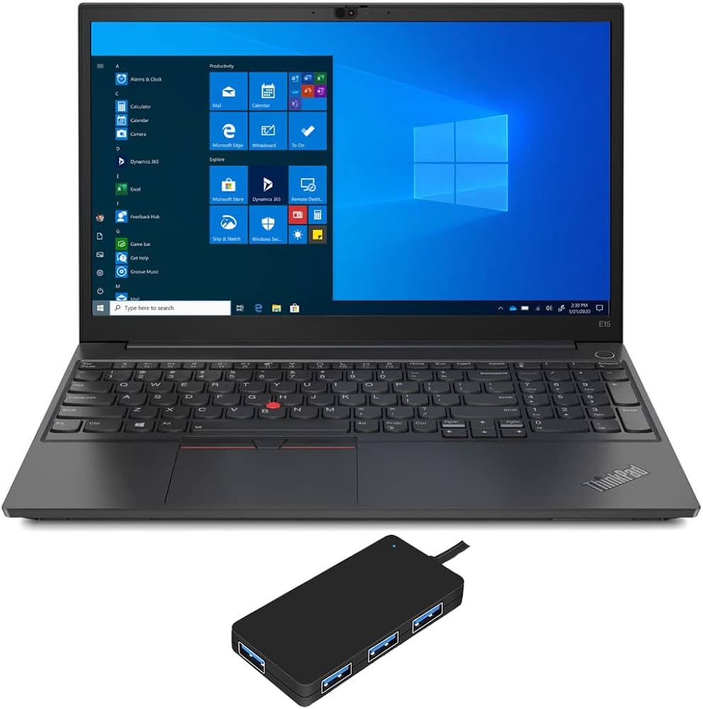 Lenovo ThinkPad E15 G2 Black Laptop (Intel i7-1165G7 4-Core, 32GB