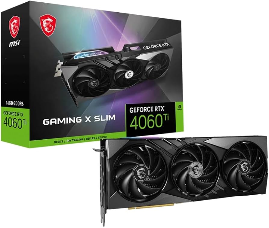 Amazon.com: MSI GeForce RTX 4060 Ti Gaming X Slim 16G Graphics