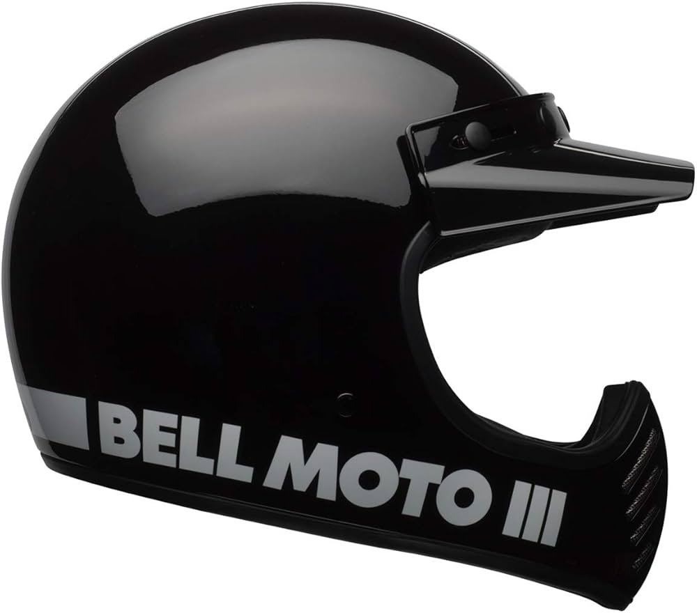 Amazon.com: Bell Moto-3 Helmet, Black Classic, Large : Automotive