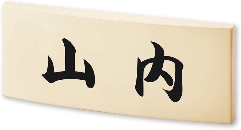 Amazon.co.jp: 丸三タカギ ネームプレート 彫り込み済表札 カフェッタ