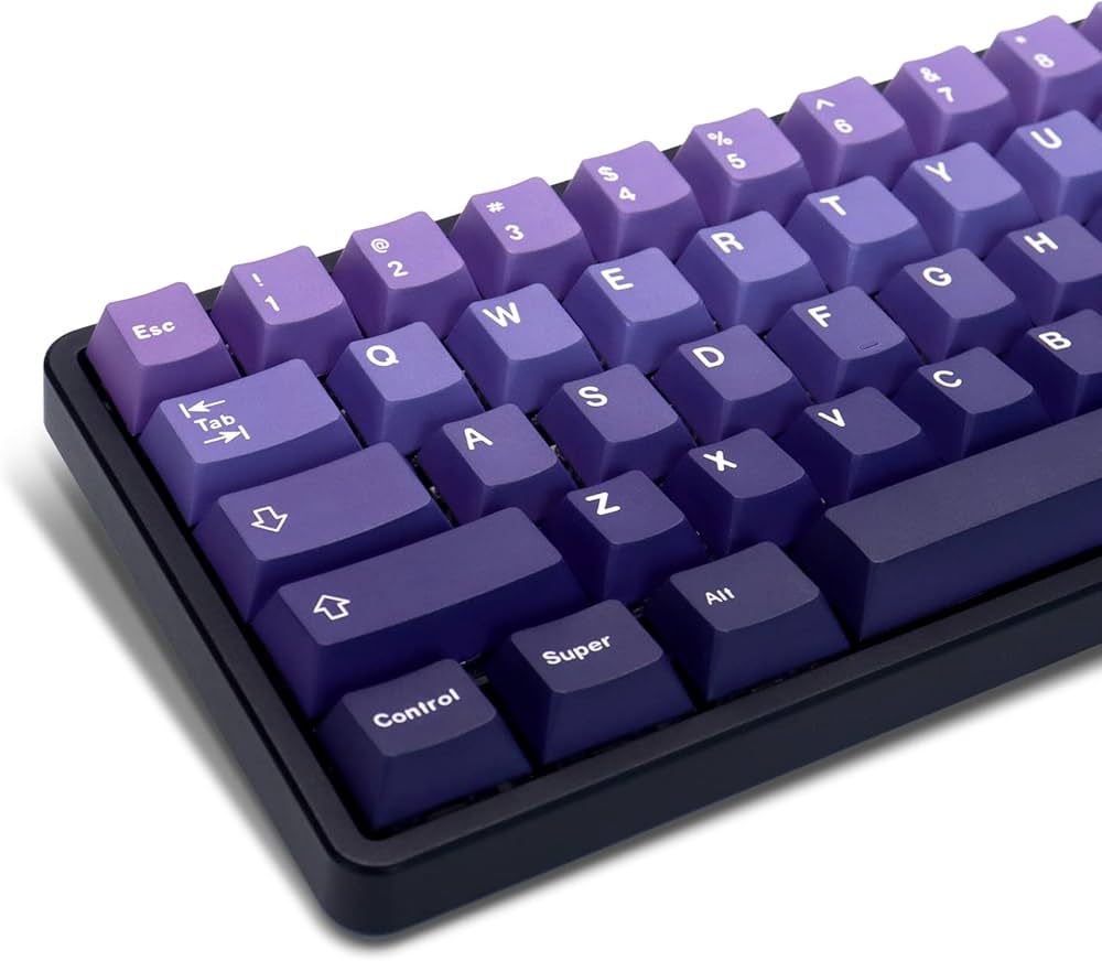 Amazon | キーキャップ 132キー XVX 紫 Cherry プロファイル PBT