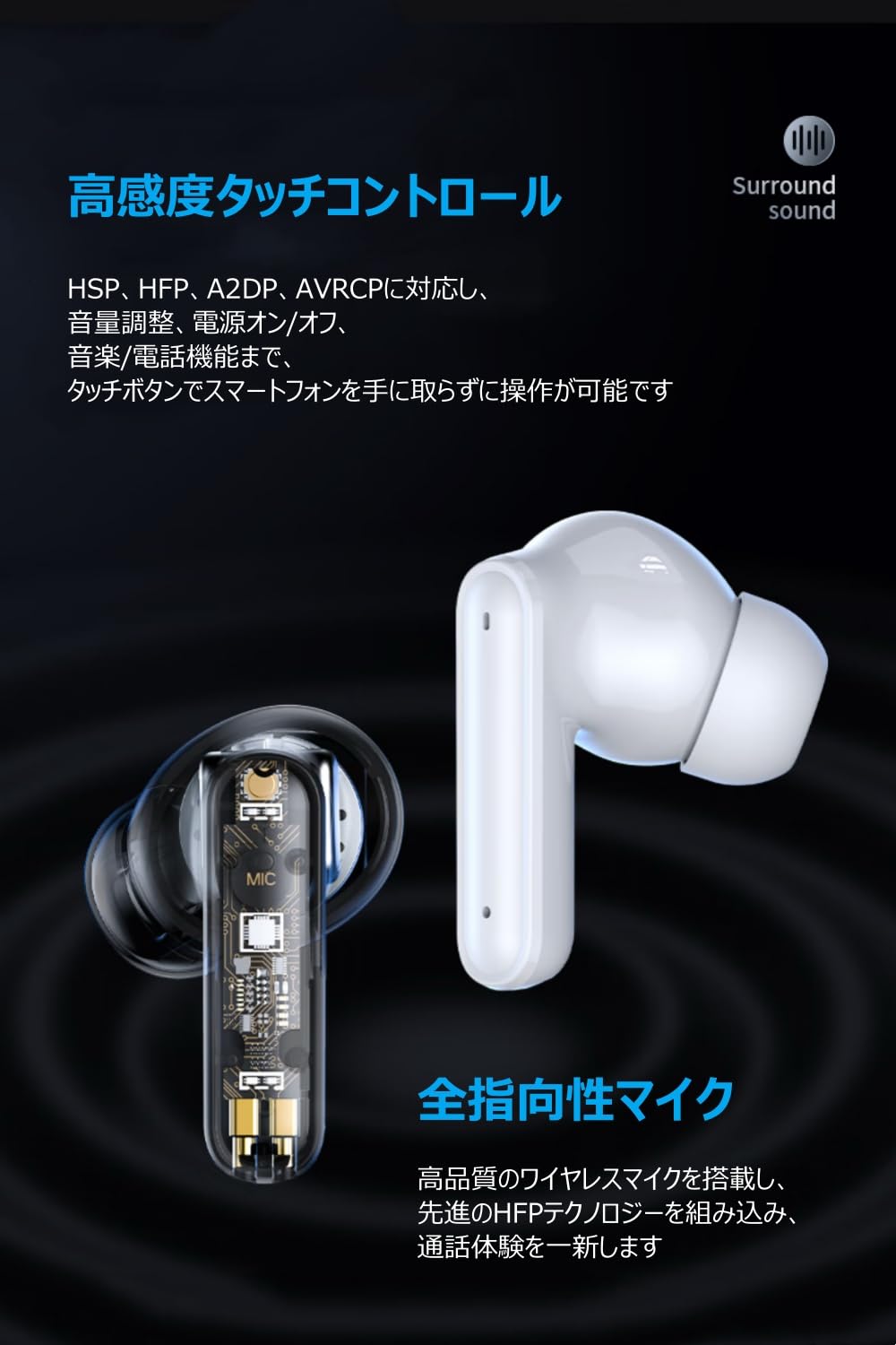 Amazon.co.jp: イヤホン Bluetooth ワイヤレスイヤホン 2024最新