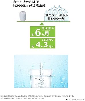 Amazon.co.jp: パナソニック 浄水器カートリッジ 蛇口直結型用 1個 TK