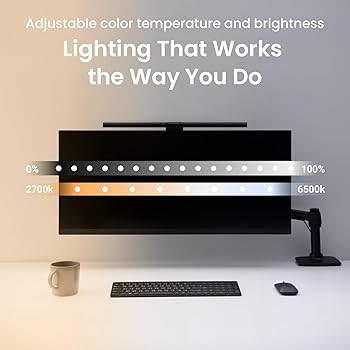 BenQ Monitor de luz LED ScreenBar Pro (preta)/iluminação