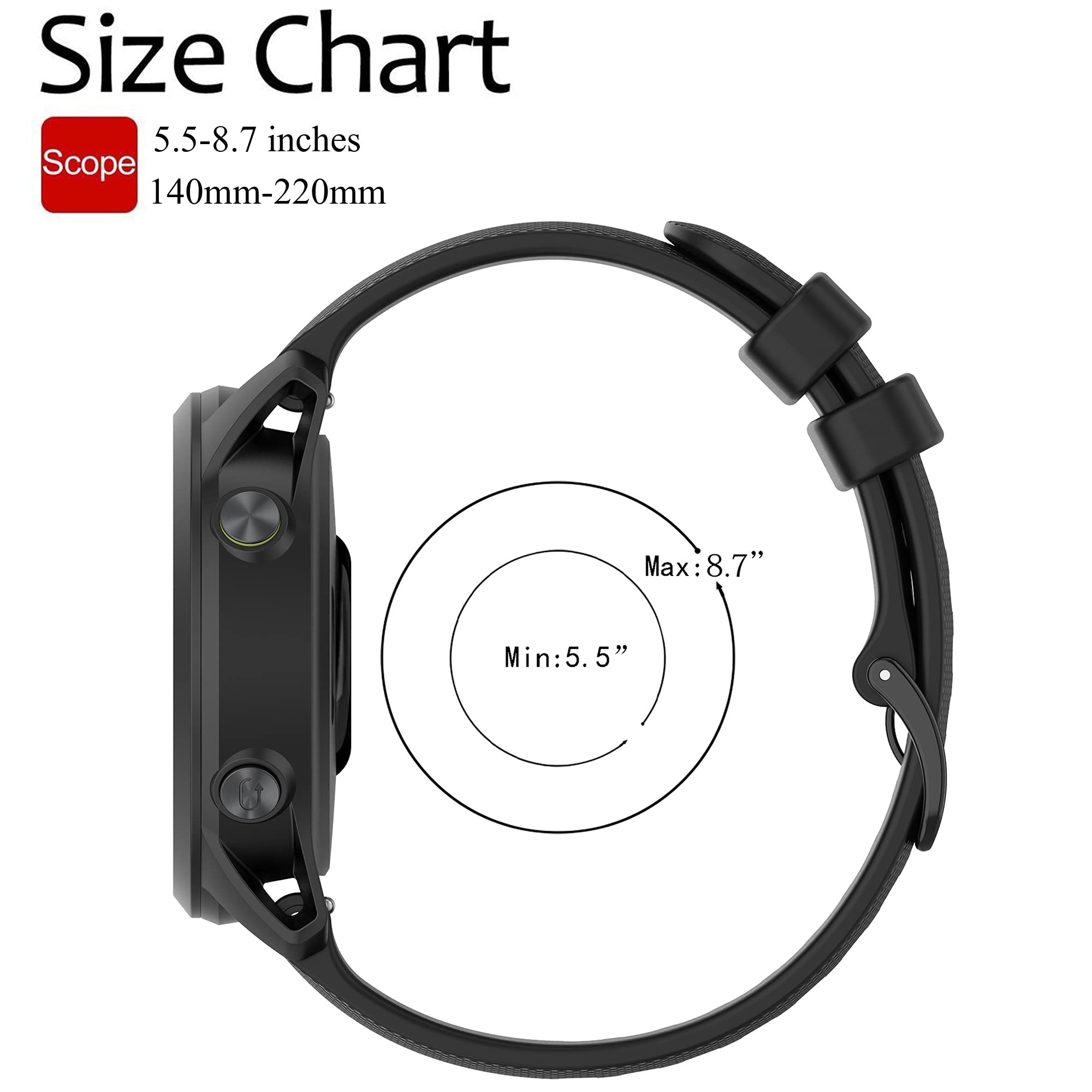 Band for Garmin Approach S40 S42 S12, 20mm Quick Release Band