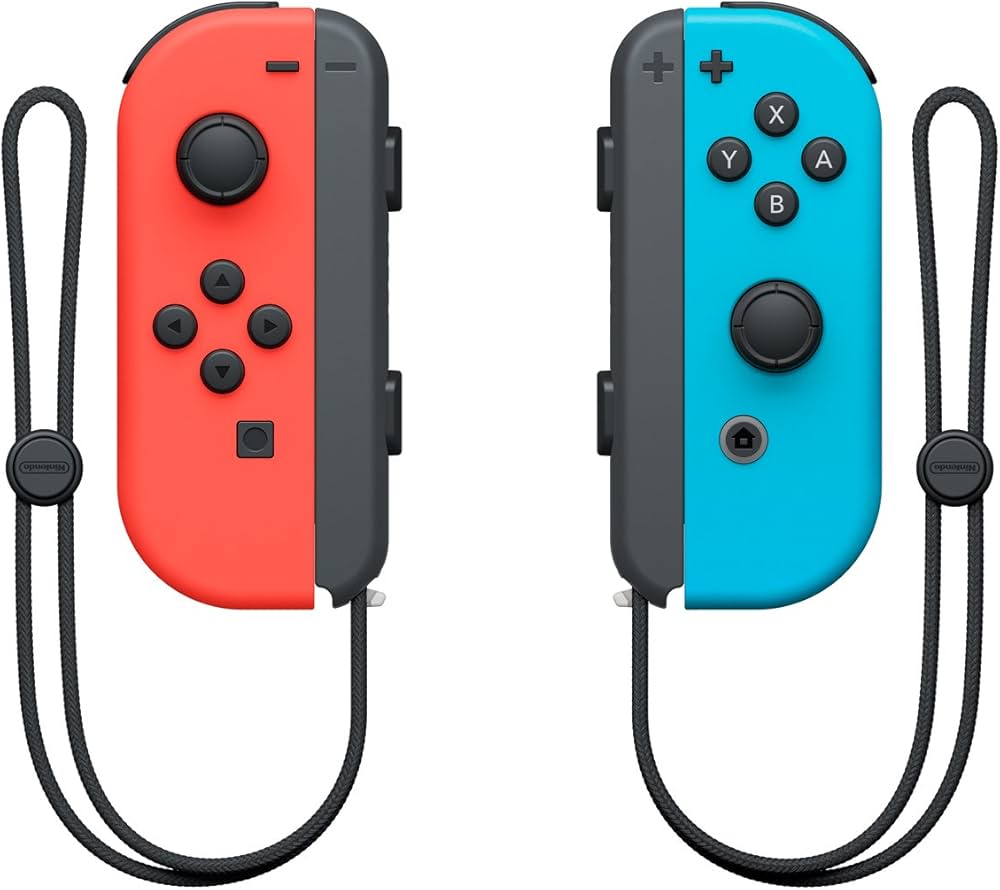 Amazon.com: Nintendo Joy-Con Controller Pair Neon Red/Neon Blue