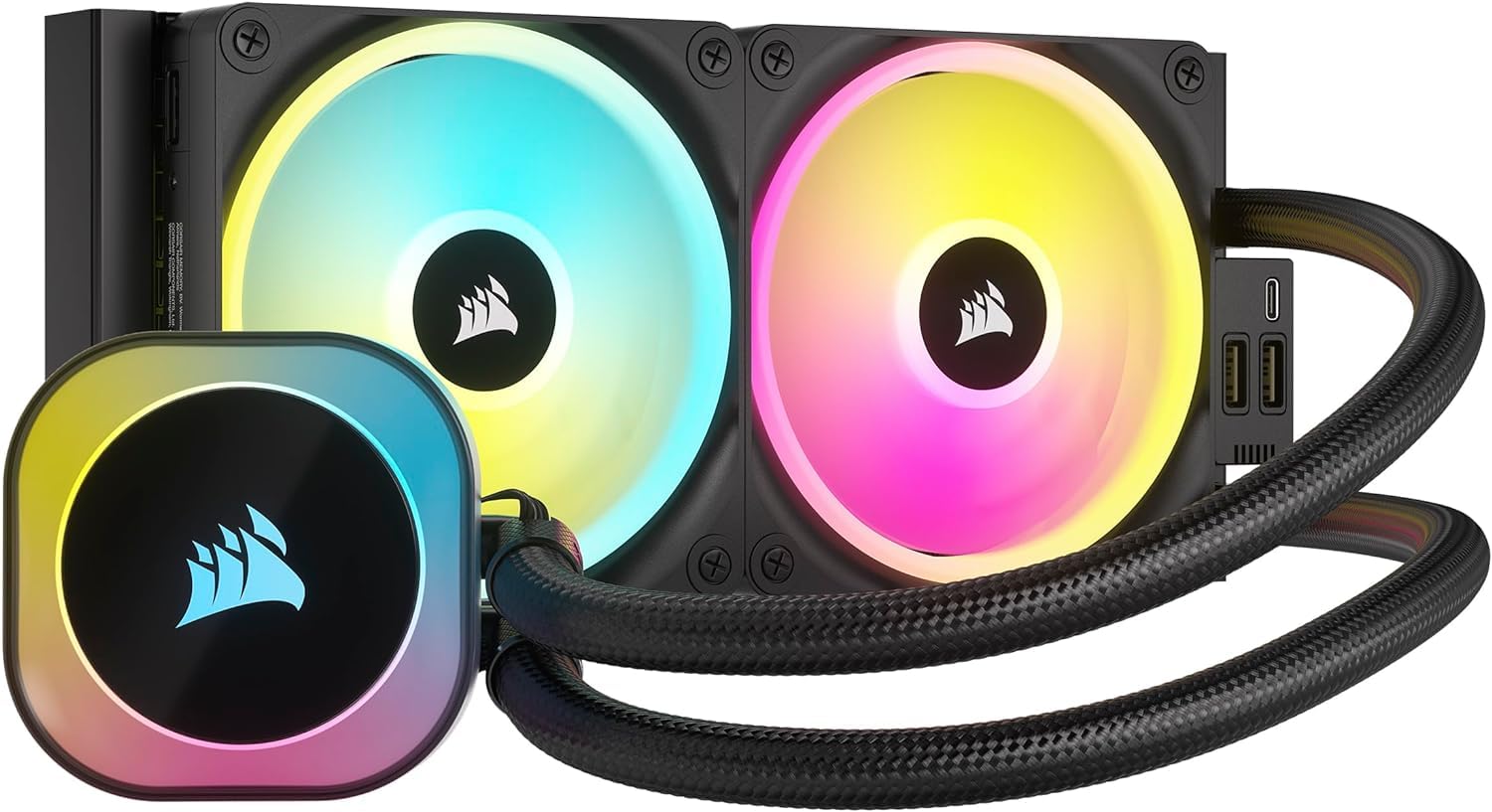 Amazon | Corsair iCUE LINK H100i RGB 簡易水冷CPUクーラー RGB搭載
