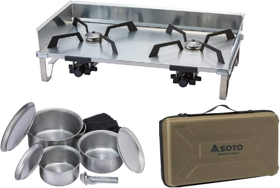 Amazon.co.jp: SOTO レギュレーター2バーナー GRID ST-526 ＋ 専用