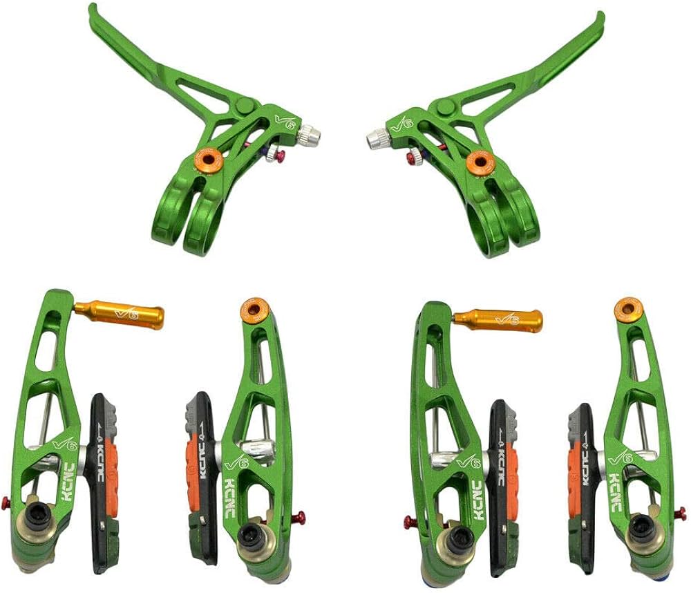 Amazon | KCNC V6 VB6 MTB V-Brake Set (V-Brakes and Levers), Green