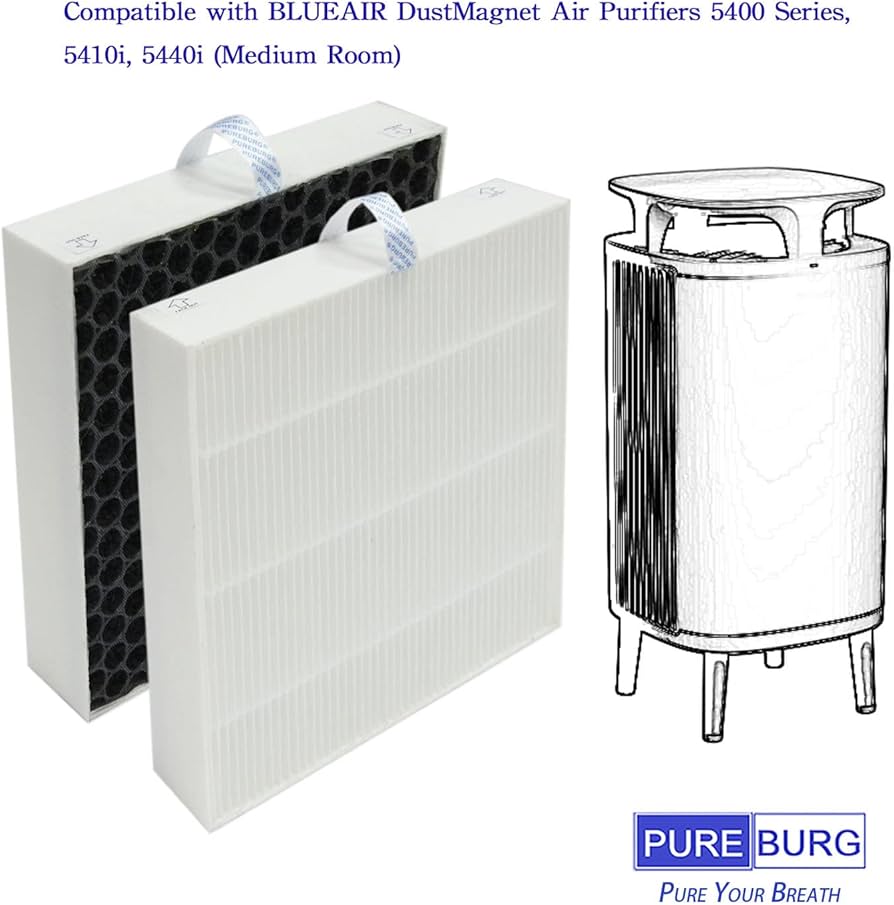 Amazon.co.jp: PUREBURG 高効率交換用HEPAフィルターブルーエア
