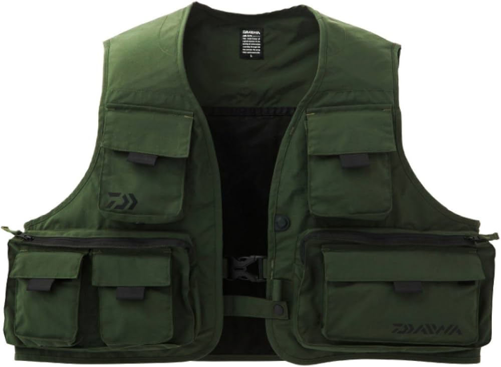 Amazon | ダイワ(DAIWA) フィッシングベスト オリーブ XL DV-3408