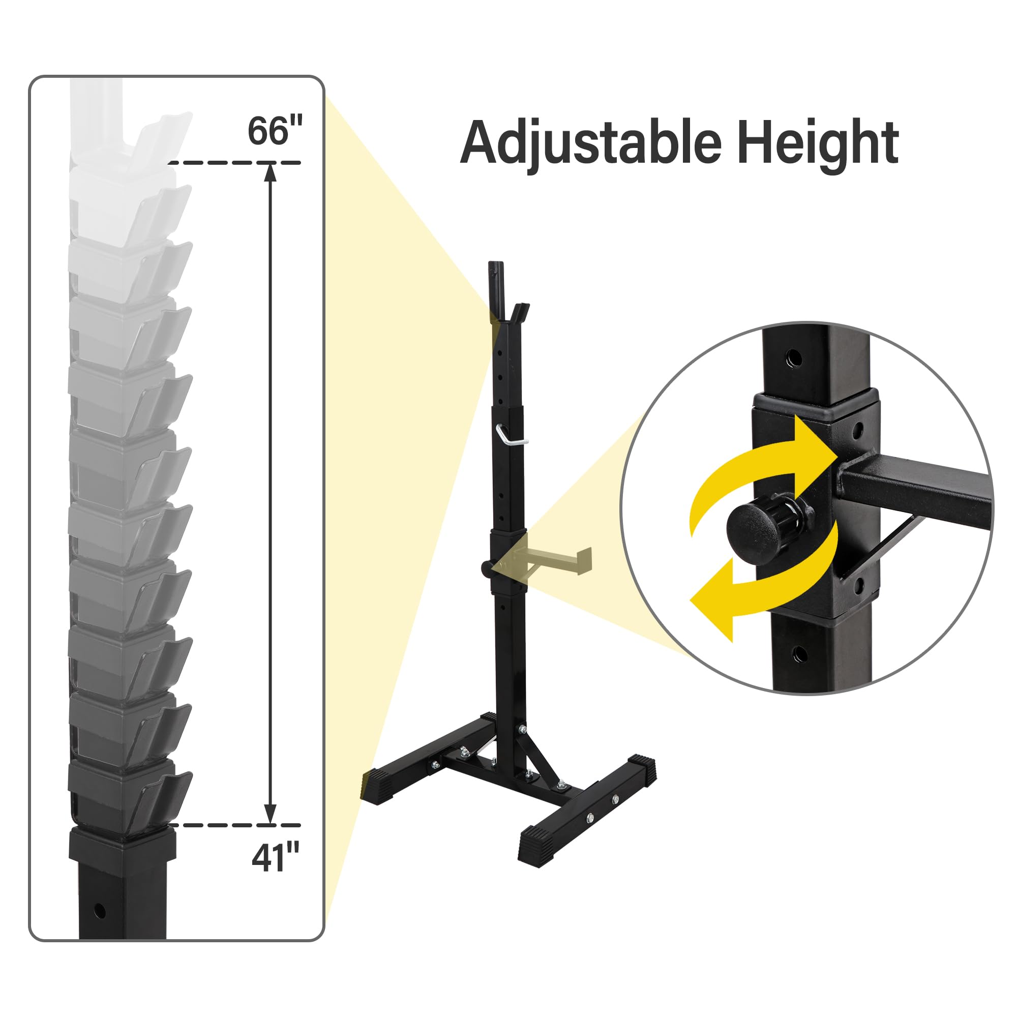 Amazon.co.jp: ZENY バーベルスタンド バーベルラック スクワット