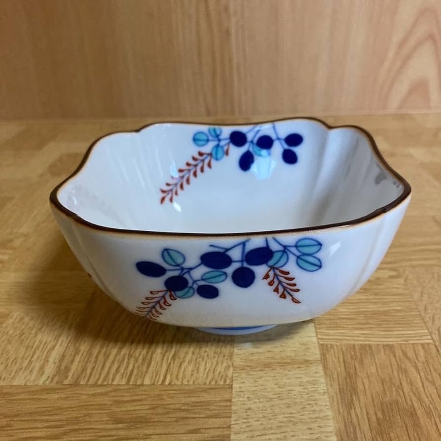 辻精磁社萩文染付小鉢十四代辻常陸作宮内庁御用達9客セット