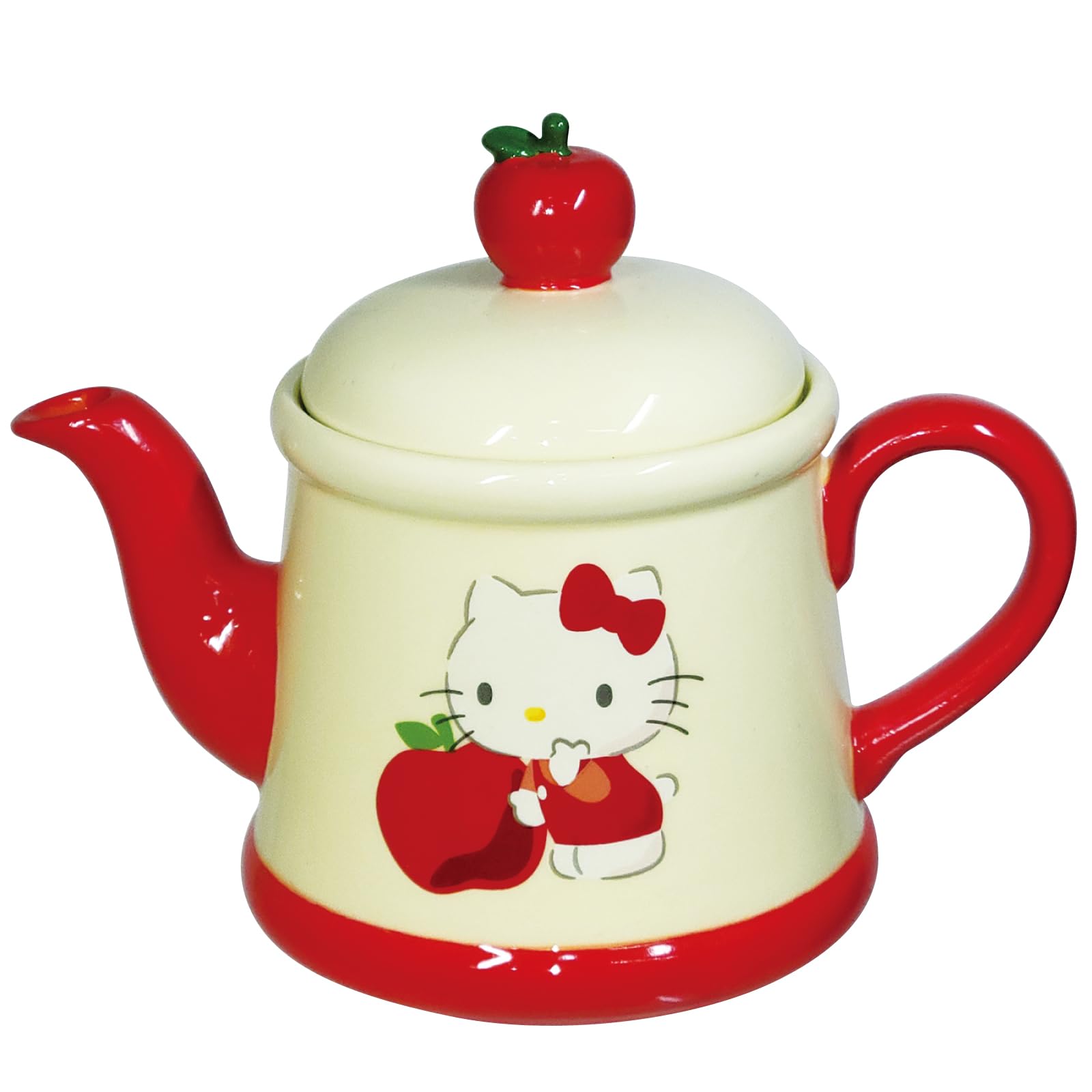 Sanrio Hello Kitty Teapot Apple Kitty Sanrio Goods, Tableware