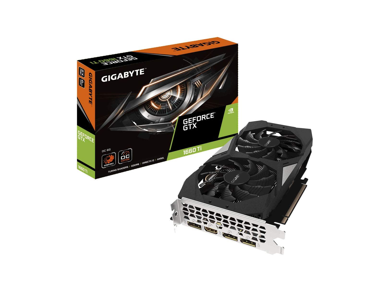 GIGABYTE GEFORCE GTX 1660 OC 6G 動作確認済