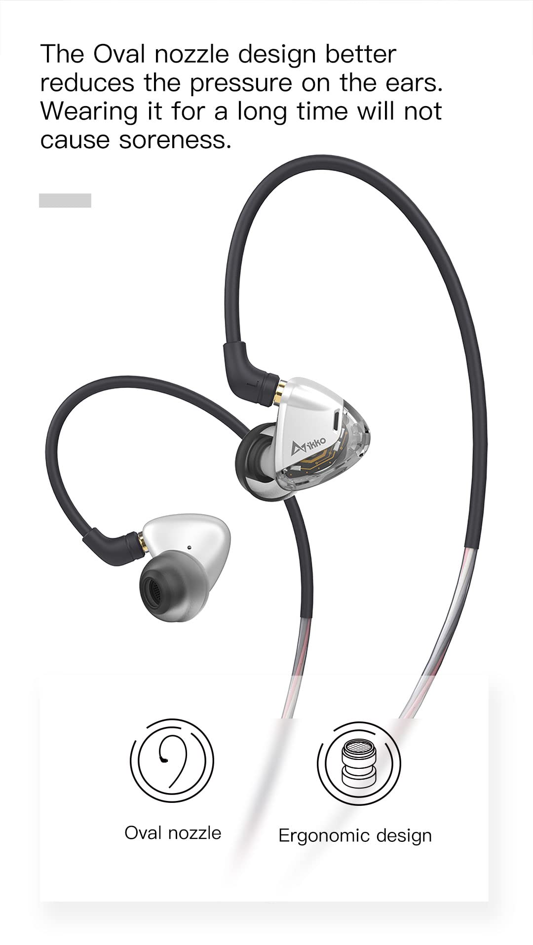 Amazon.co.jp: keephifi IKKO オパール OH2 有線イヤホン HiFi