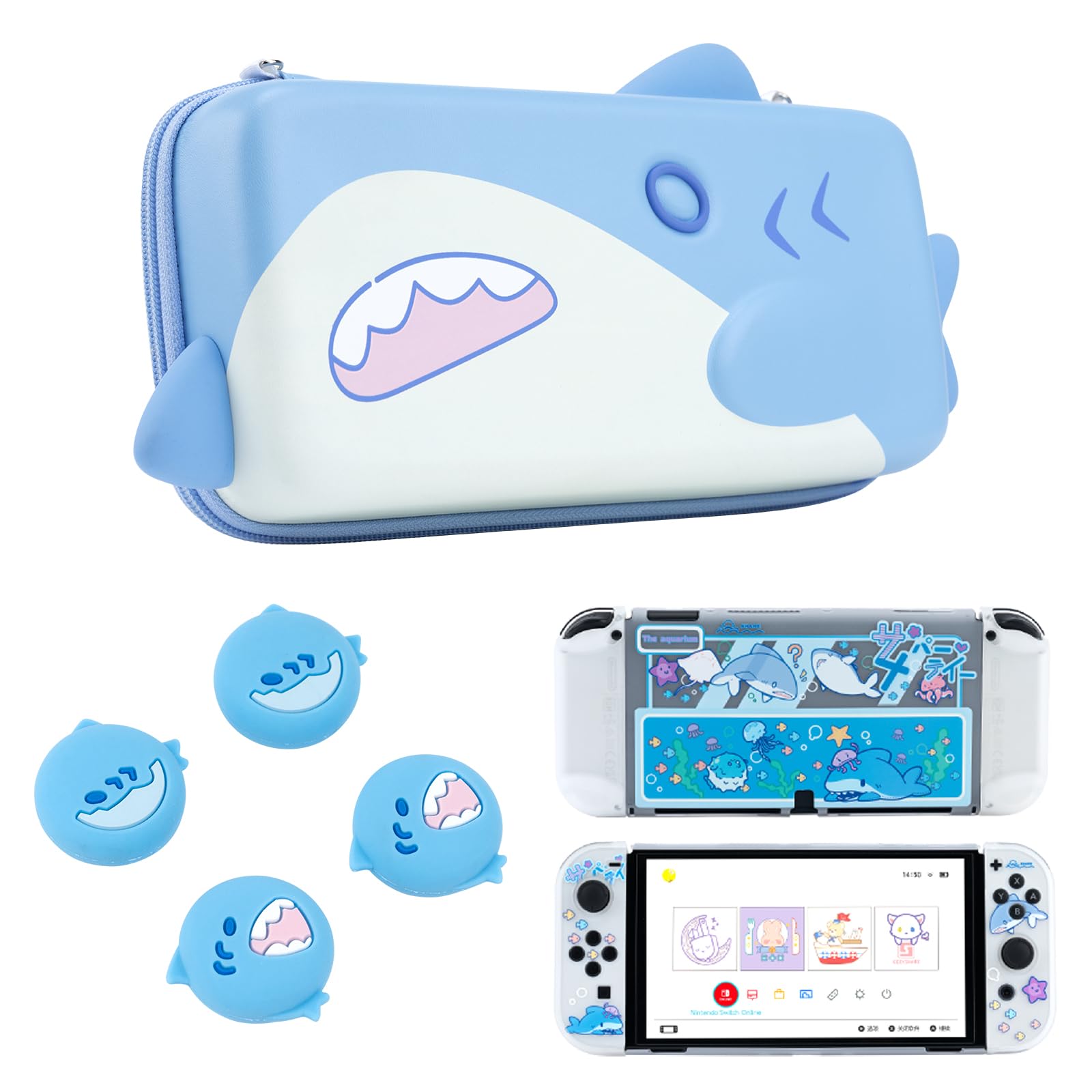 Amazon.com: GeekShare Shark Series Switch Carry Case,Switch Oled