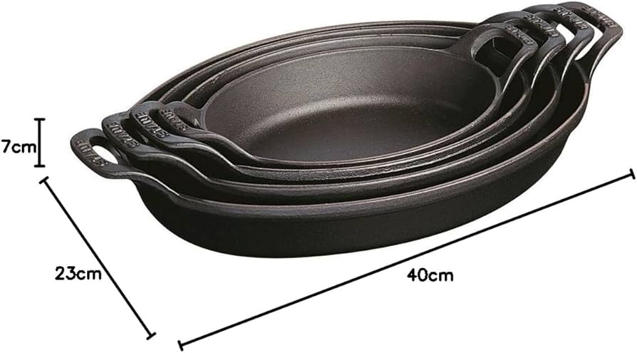 Amazon｜staub ストウブ 「 オーバル スタッカブル ディッシュ