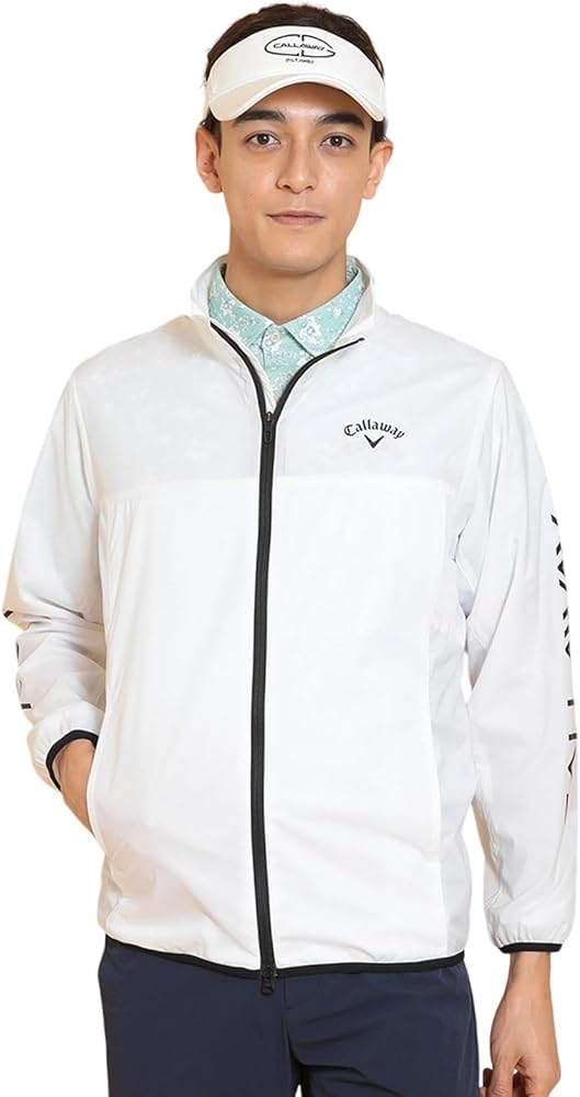 Amazon | [キャロウェイ] メンズ 撥水 フルジップブルゾン (ストレッチ
