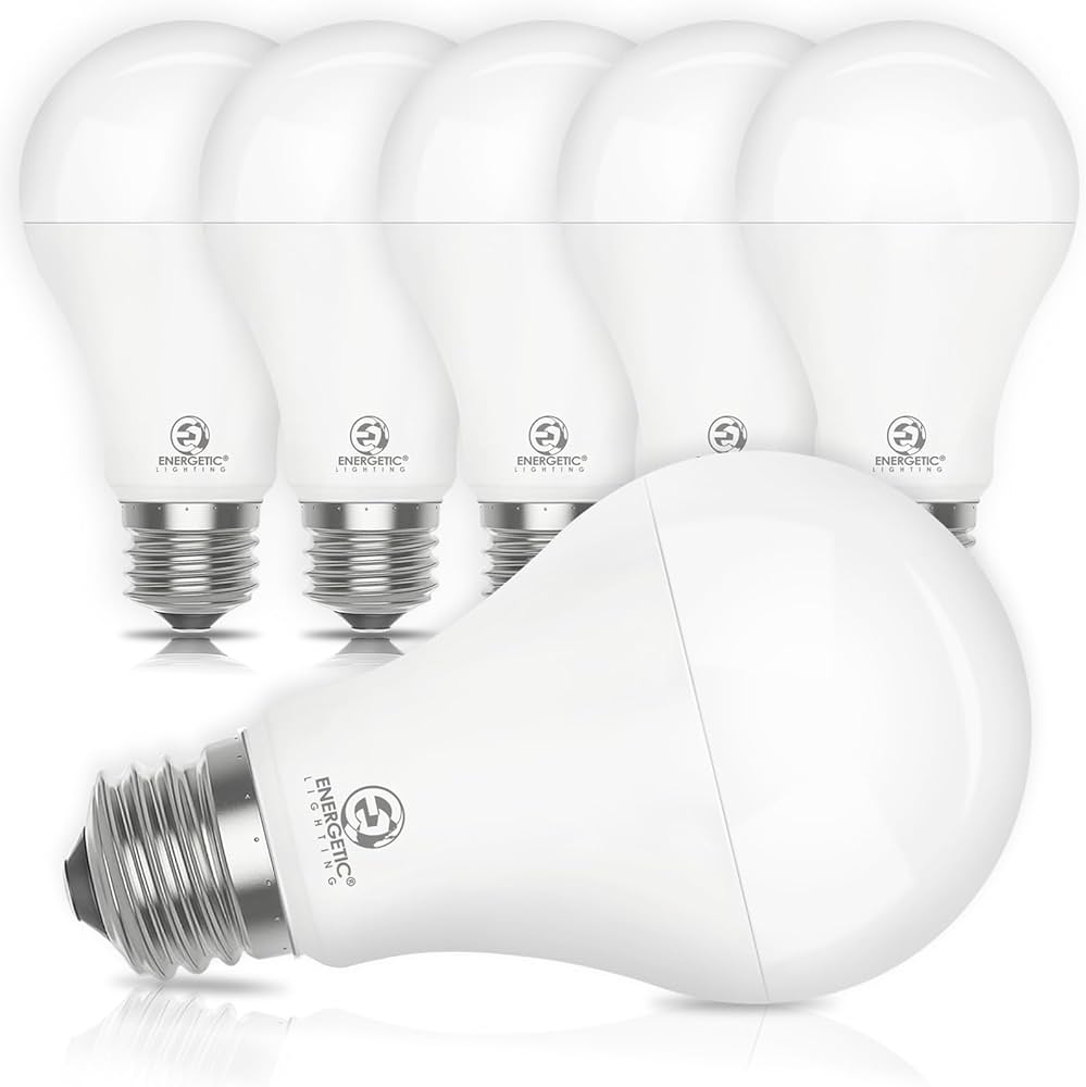 6 Pack 150 Watt LED Light Bulb, Super Bright A21 Daylight 5000K