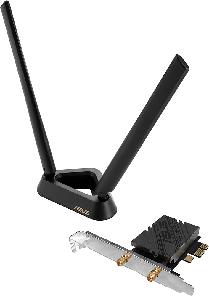 Amazon | ASUS PCE-BE92BT WiFi 7 PCI-E Adapter with 2 External