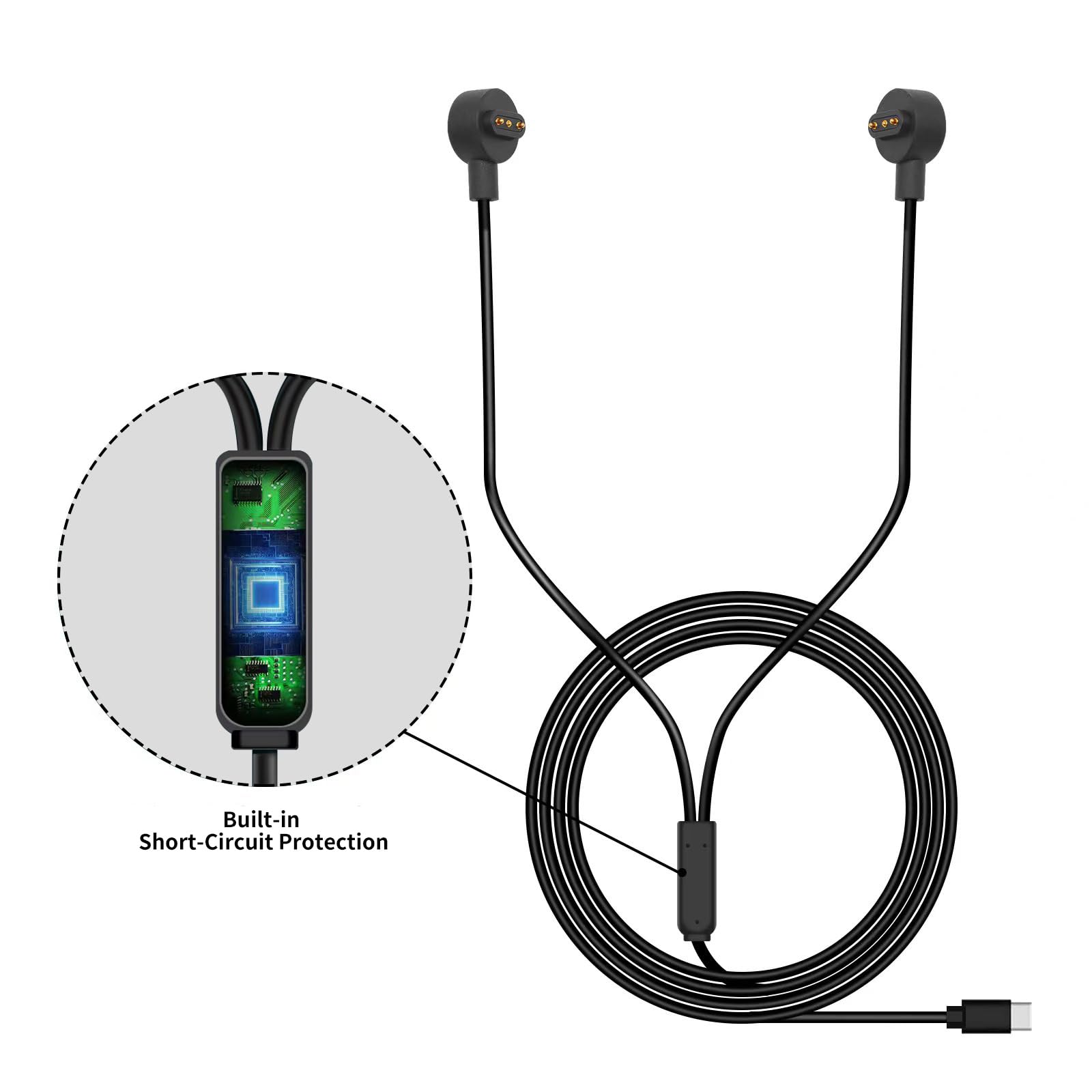 Amazon.co.jp: GQLQR 2イン1 磁気充電ケーブル Meta Quest Touch Pro