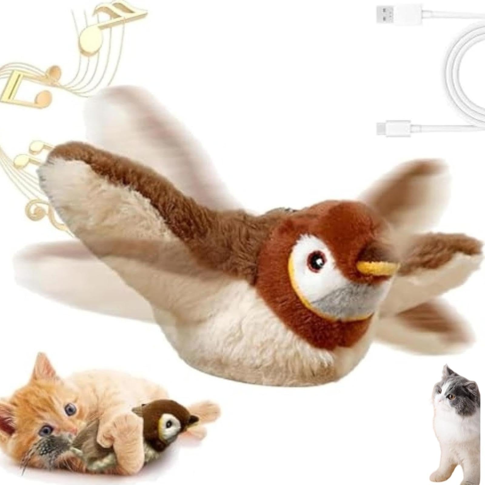 Amazon.co.jp: 2025 ピョンピョンバード 猫, 猫 おもちゃ 鳥, homely