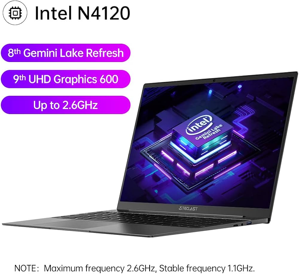 TECLAST Laptop 15.6 Inch F15 Plus2 8GB RAM 256GB ROM, 2.6 GHz