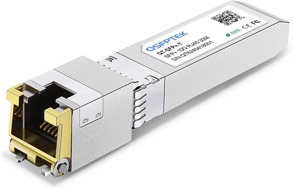 Amazon.co.jp: QSFPTEK 10G SFP+ RJ45 Module, 10Gbe giga Mini-GBIC