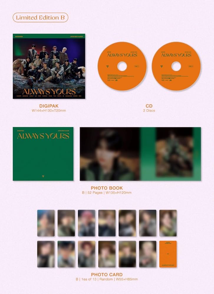 Seventeen - Always Yours - Japan Best Album - Version B - Amazon