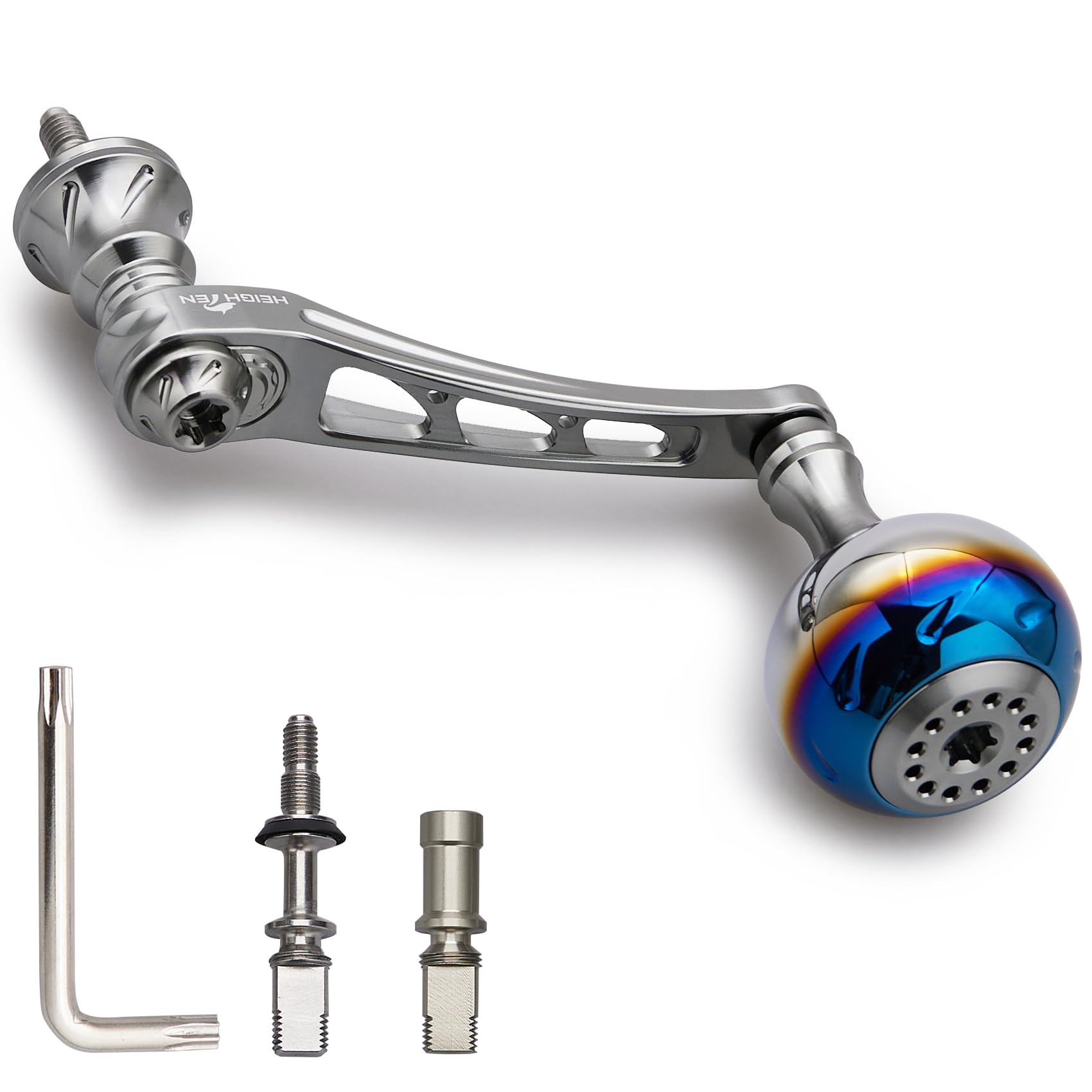 Amazon | HEIGHTEN 55-60mm可変 リール ハンドル 30mm ハンドルノブ