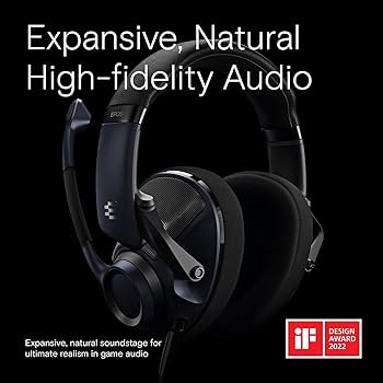 Amazon.co.jp: EPOS H6Pro ゲーミングヘッドセット 有線 開放型