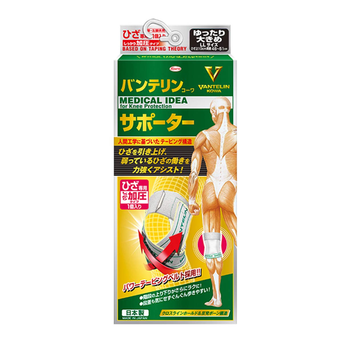 Amazon.co.jp: バンテリンサポーター ひざ専用 しっかり加圧 ゆったり