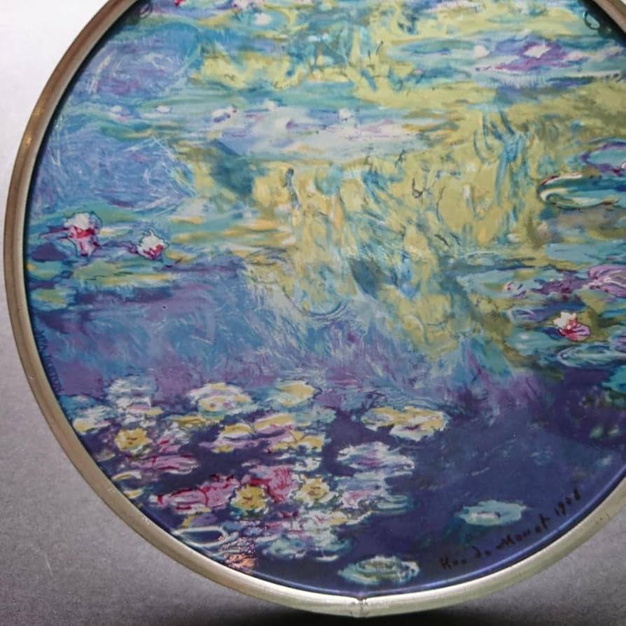 Amazon.co.jp: モネ ステンドグラス Water Lilies睡蓮1908年グラス