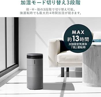 Amazon.co.jp: アイリスオーヤマ 空気清浄機 加湿機能付き 10畳 加湿