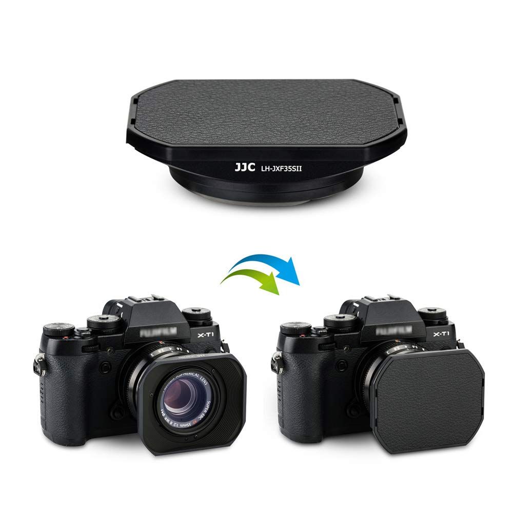 Amazon | JJC メタル 正方形 レンズフード + フードキャップ 富士