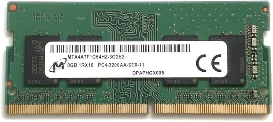 Amazon.co.jp: Micron 8GB SODIMM DDR4 3200 PC4 1Rx16 MTA4ATF1G64HZ