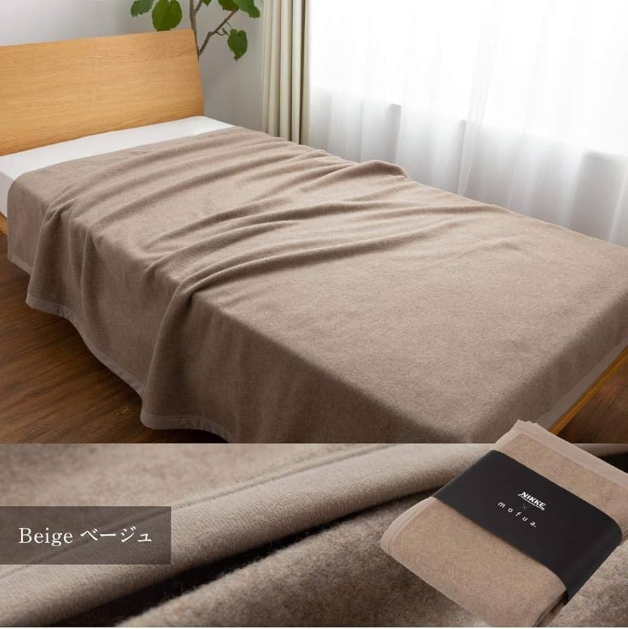 Amazon｜ナイスデイ カシミヤ 毛布 ベージュ シングル (140×200cm