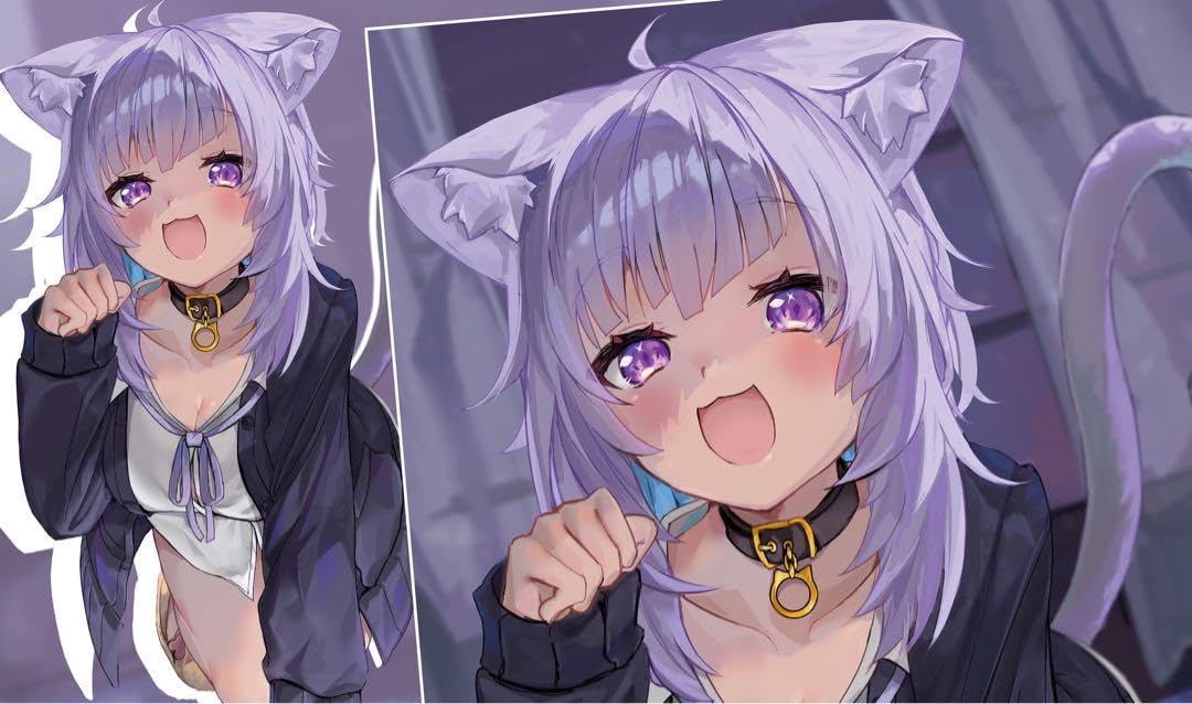 Amazon.co.jp: ホロ ライブ 猫又おかゆ ラバーマット プレイマット