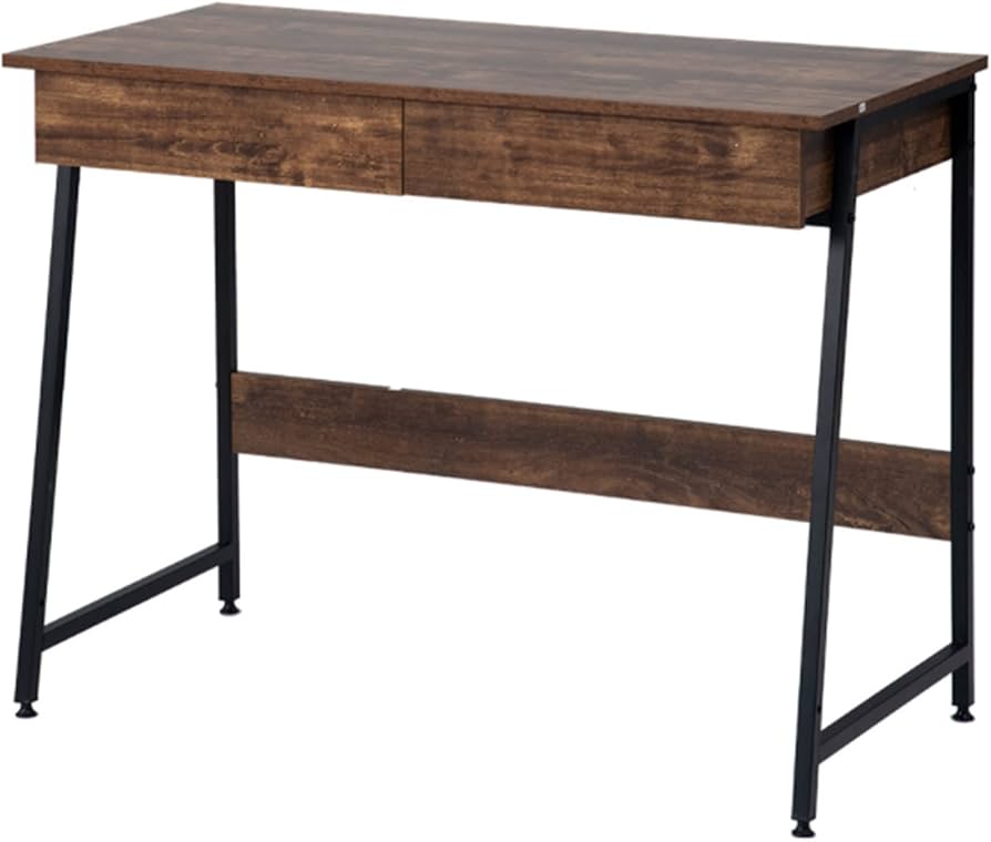 Amazon.co.jp: パソコンデスク 引き出し付き 幅100*奥48 学習デスク