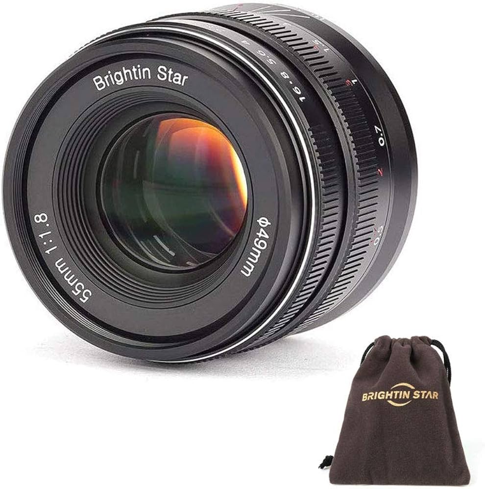Amazon.co.jp: Brightin star 55mm f/1.8 フルフレーム マニュアル固定