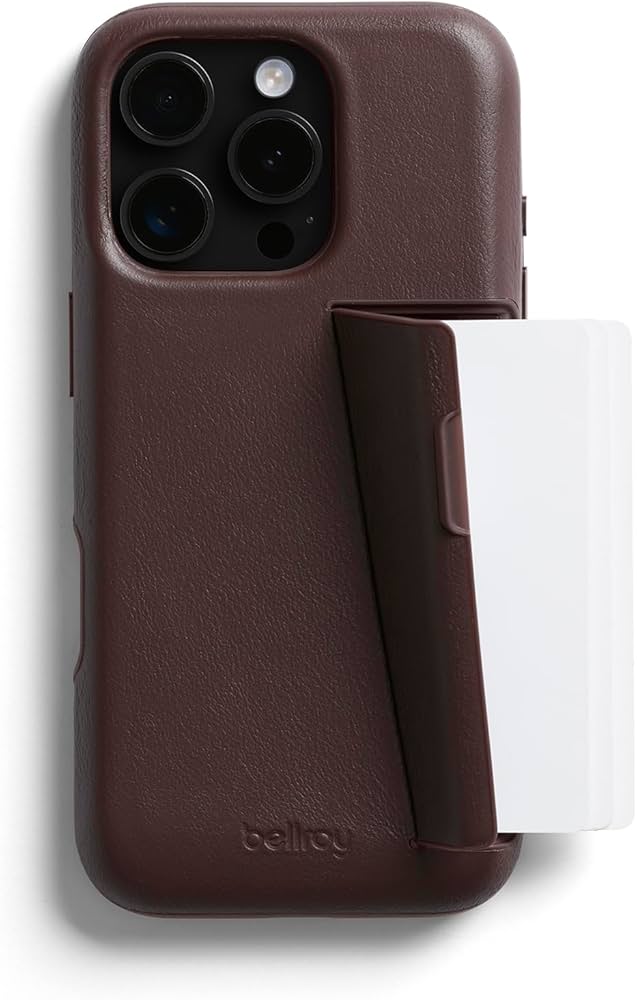 Amazon.com: Bellroy Phone Case – 3 Card for iPhone 16 Pro (Leather