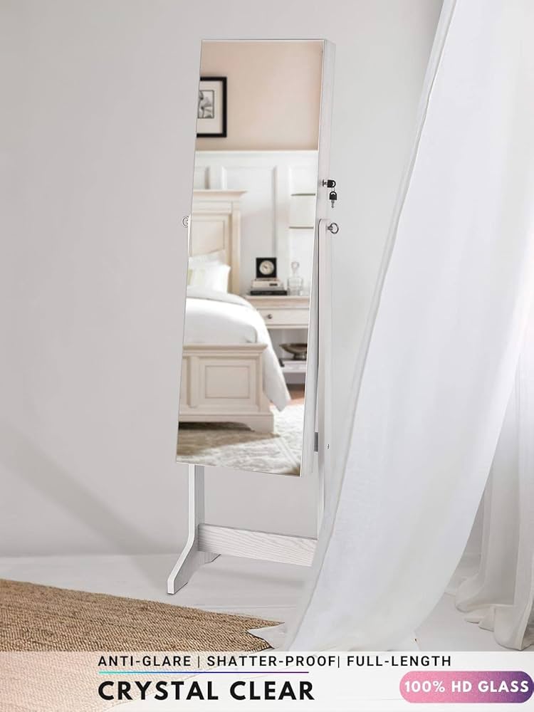 Amazon｜YOKUKINA ジュエリーキャビネット アルモア 大型収納 ロック