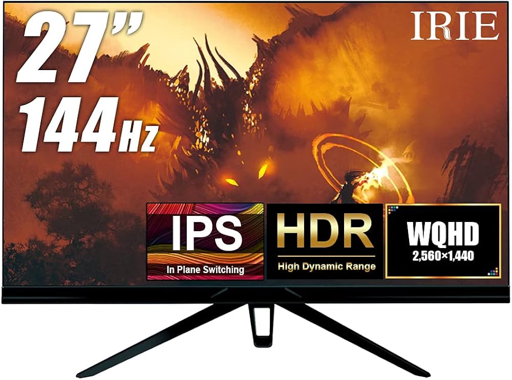 Amazon.co.jp: FFF モニター 27インチ ディスプレイ WQHD ゲーミング